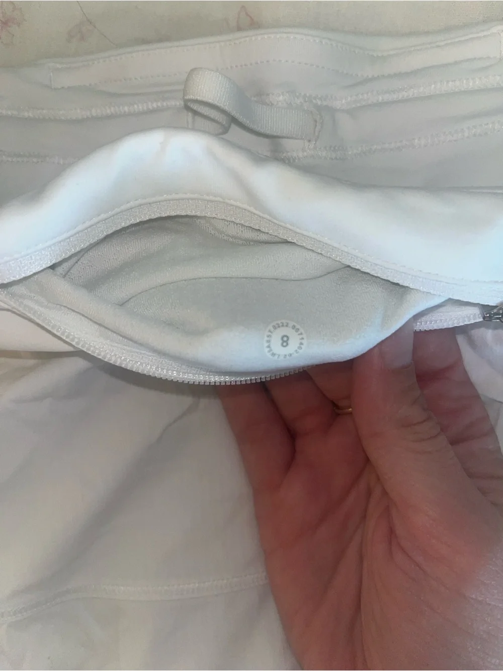 lululemon athletica white pace rival skirt